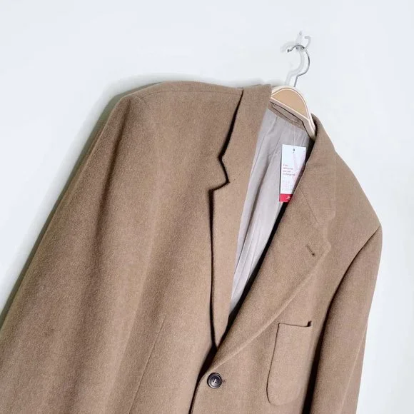 ⚡️SOLD⚡️ hugo boss wool-angora camel sport coat - size xl - Picture 8 of 8